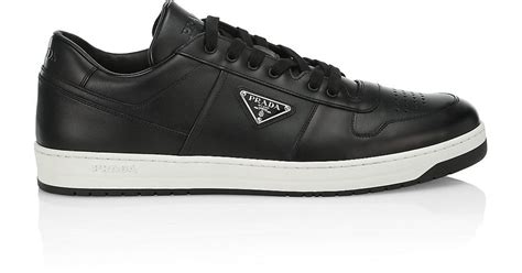 sneakers prada uomo nerobianco|prada lace up sneakers.